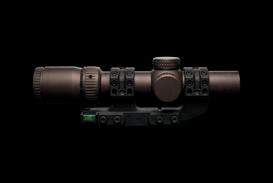 Night Operators RZ 1-10 in the black Spuhr SP-4616 mount, low key light on black