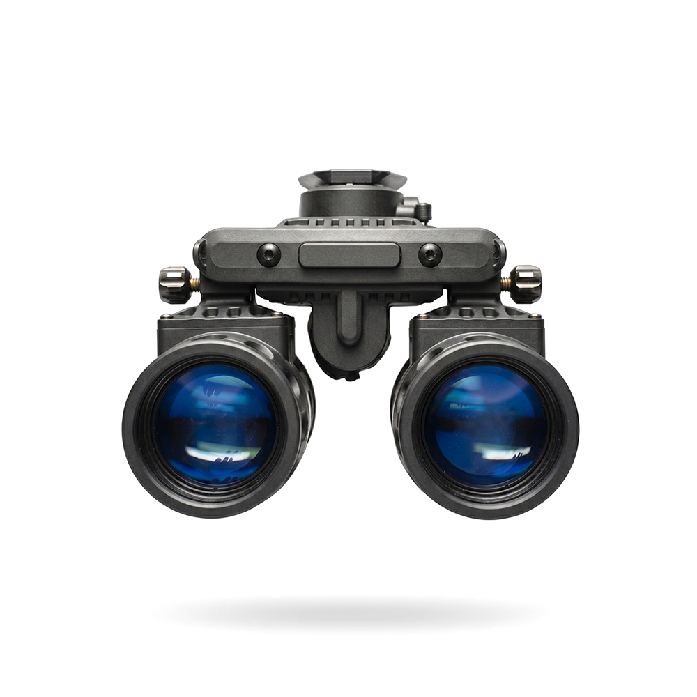 Rear view of PVS-31 PRO showing both objective lenses