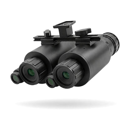 2X VIPER bridge, two VIPER night vision monoculars on one bridge, on white