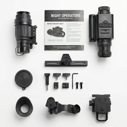 PVS-14 Gen 2+ Autogated/Manual Gain Night Vision Monocular w/ G24 Mount & J-Arm