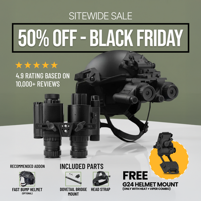 [Black Friday] HEAT / VIPER 4.0 Thermal Night Vision Goggle Bridge Combo