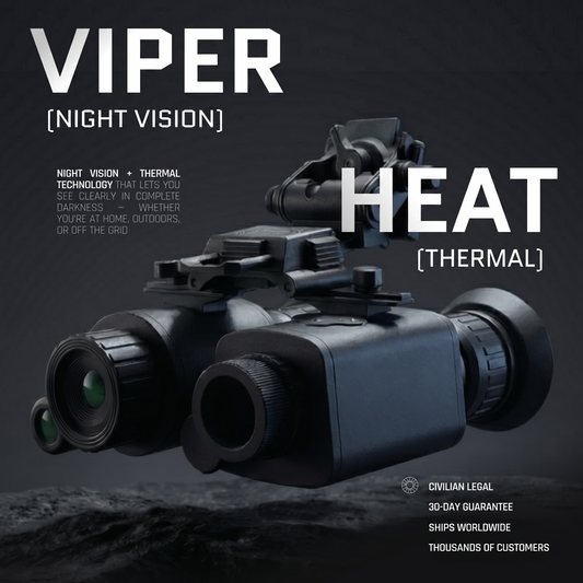 [NEW] HEAT Thermal / VIPER Night Vision Goggles Bridgeable Monoculars