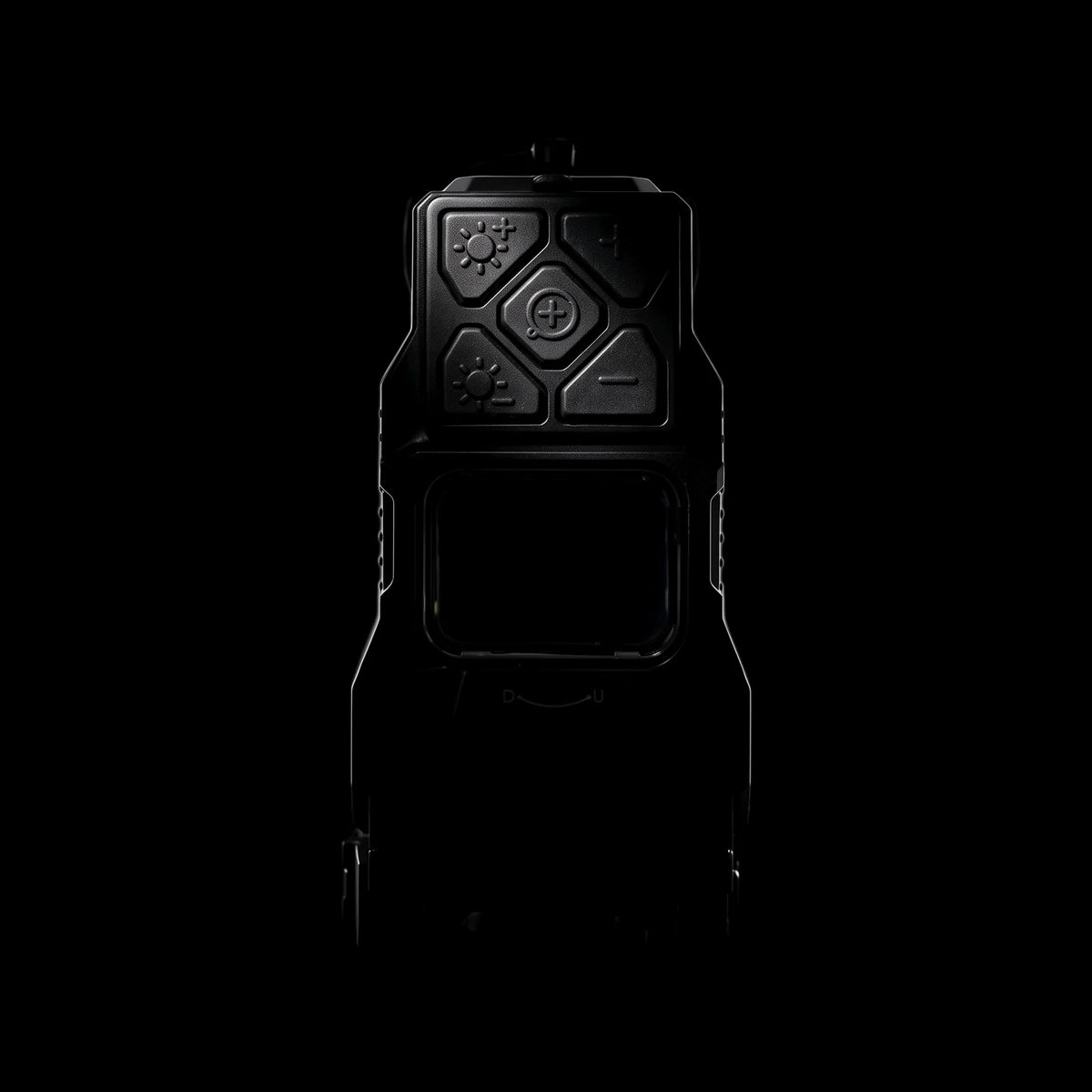Night Operators HYBRID. Rear: five button pad above the viewing window