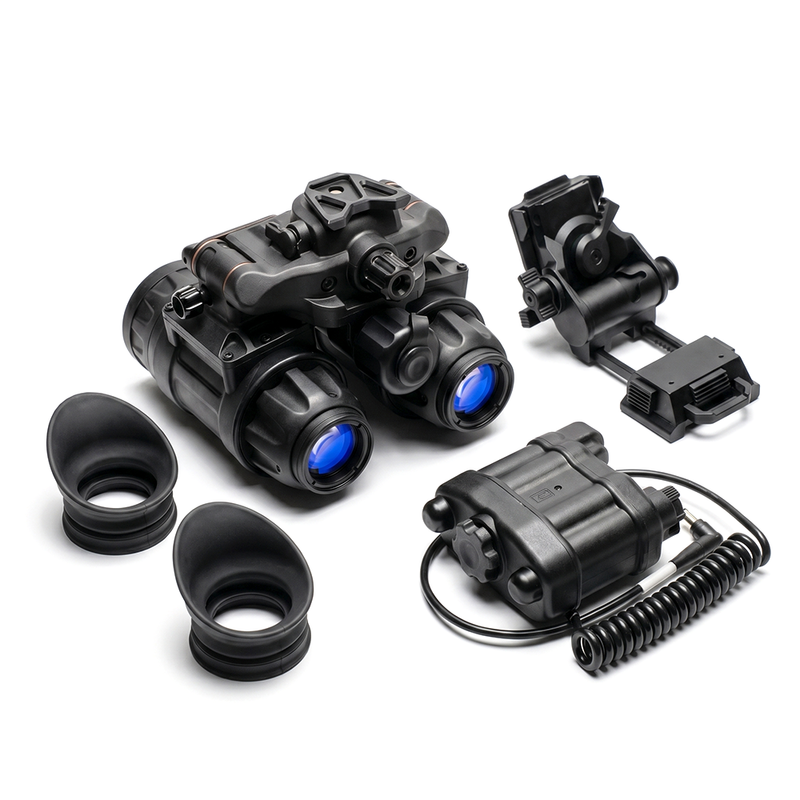 PVS-31 PRO Gen 2+ Autogated/Manual Gain Dual Night Vision Binocular w/ G24 Mount & Battery Pack
