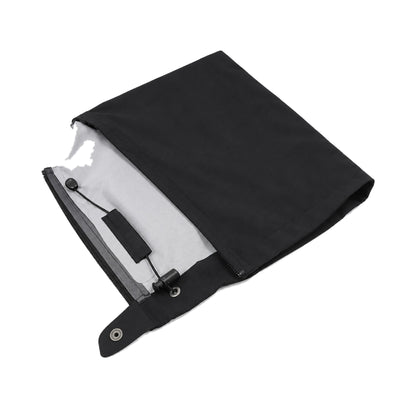 TALON Hardshell Pants hem with the side zip open, snap tab and drawcord